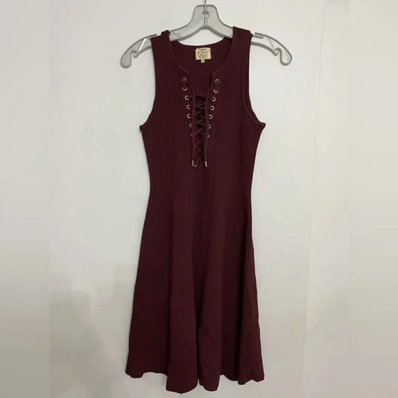 torn knit dress YUNA DRESS White / M